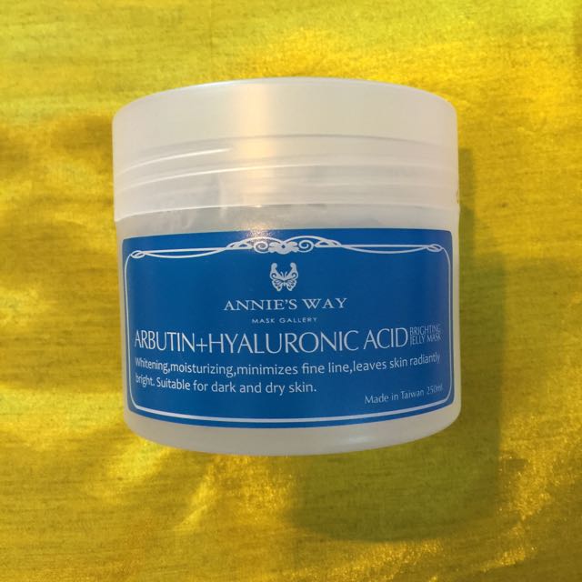 Annie's Way Arbutin + Hyaluronic Acid Jelly Mask, Beauty & Personal