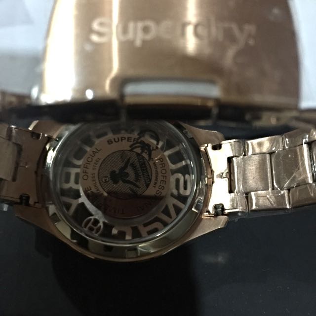 Superdry rose gold watch shop