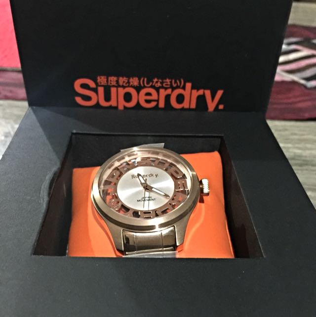 Superdry rose 2025 gold watch