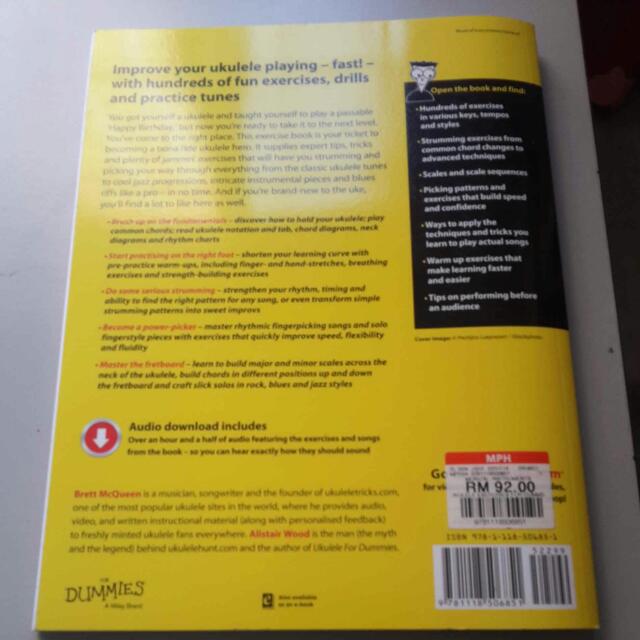 Ukulele Exercises For Dummies, Hobbies & Toys, Books & Magazines, Children's Books on Carousell
