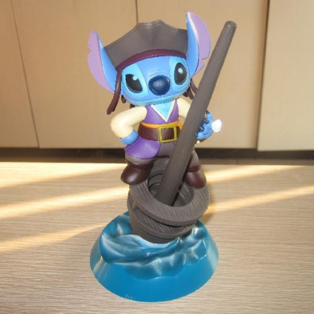 Disney Lilo & Stitch Toys Pen Holder Figure in Pirate of Caribbean Desktop Decor