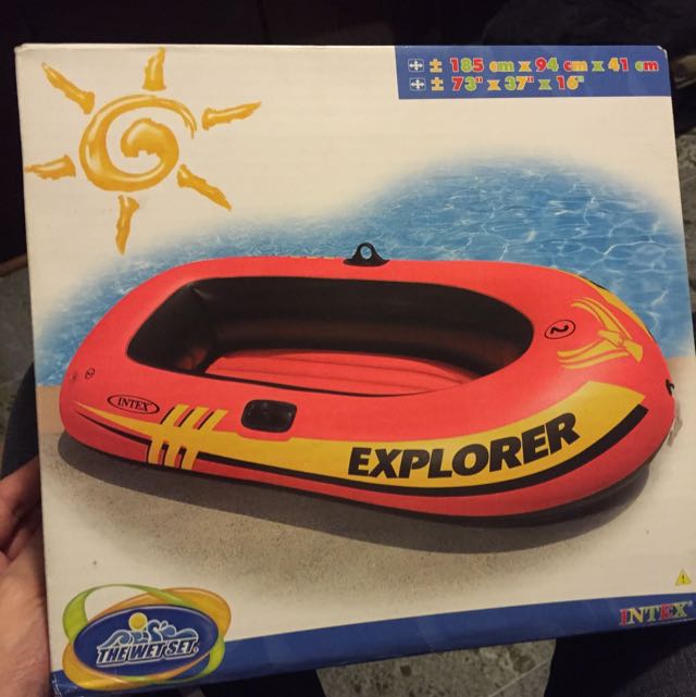 The Wet Set Inflatable Boat Explorer 200, Sports Equipment, Sports ...