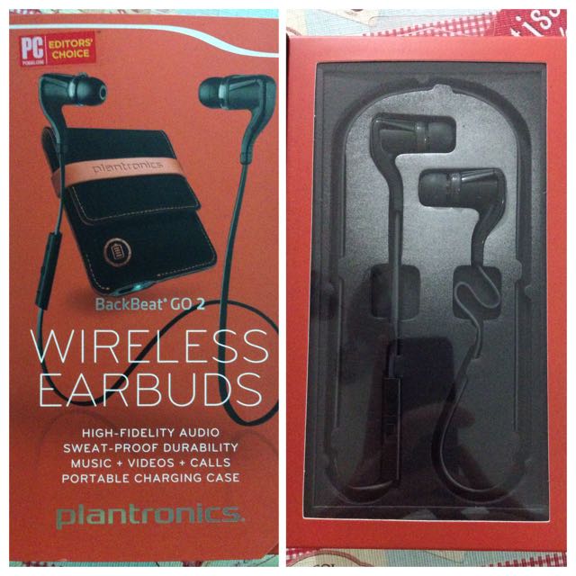 Wireless Earbuds BackBeat GO 2 Plantronics (Brand New, Full Set