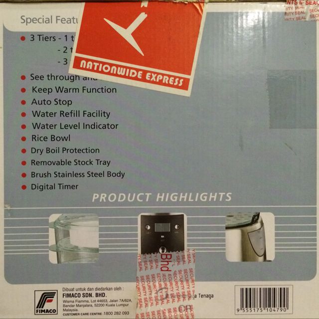 Faber Food Steamer Model FFS 916, Babies & Kids, Bathing & Changing