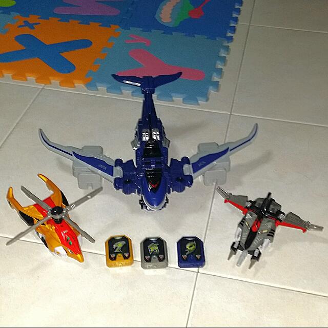 Power Rangers RPM Go Onger DX Megazord with Engine Soul Bandai Sentai Tested 