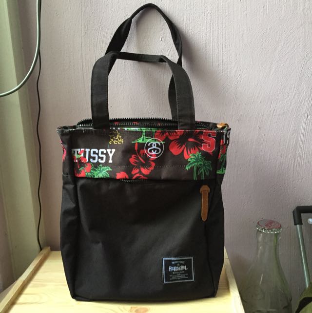 HERSCHEL X STUSSY TOTE BAG Men s Fashion Bags Sling Bags on Carousell