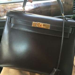 Replacement Clochette and tirette for Hermes Kelly in Black Box