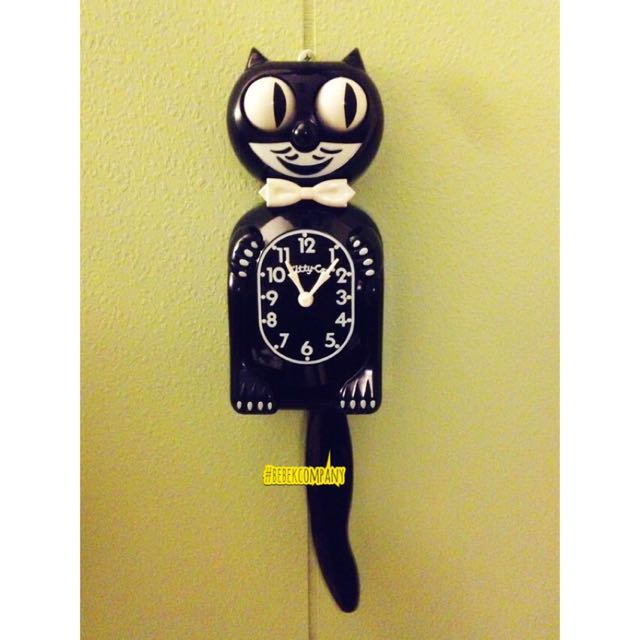 現貨&代購 全新美國製KitCat clock 1930 古董 貓咪時鐘 掛鐘 3/4尺寸版, 書籍、休閒與玩具, 收藏、紀念品, 其他古董