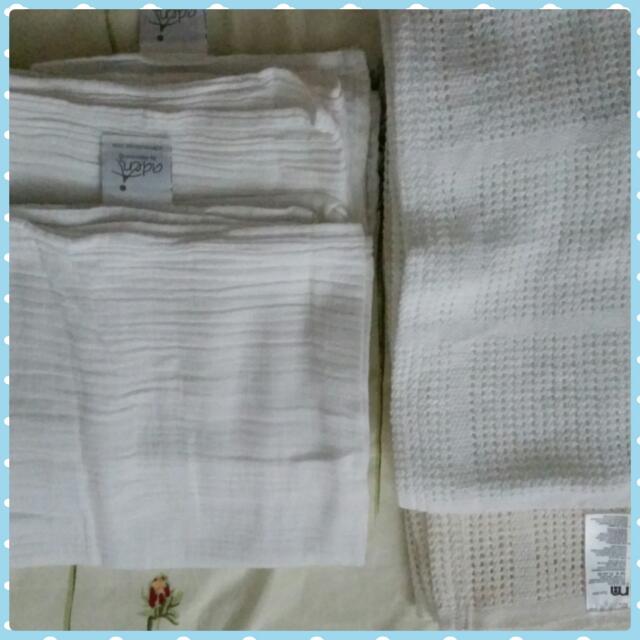plain white swaddle