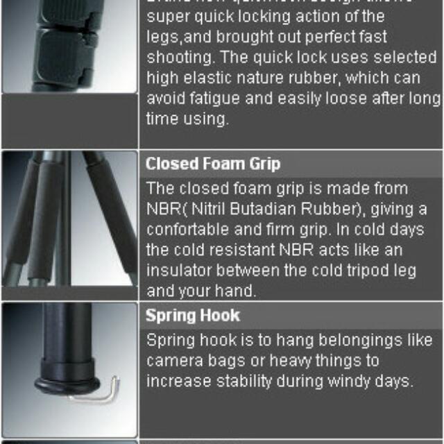 Benro A350EX Camera Tripod Without Ballhead, Photography, Photography Accessories, Tripods