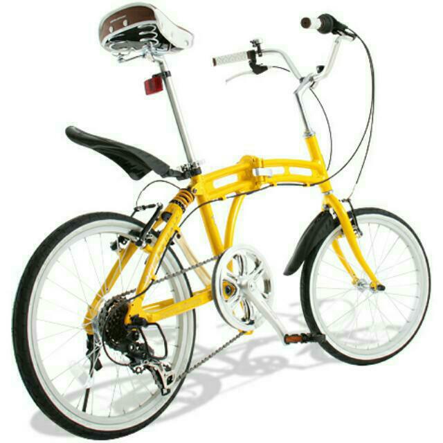 Doppelganger 204 bellair 20" Folding Bike (Yellow), Sports Equipment, Bicycles & Parts, Bicycles