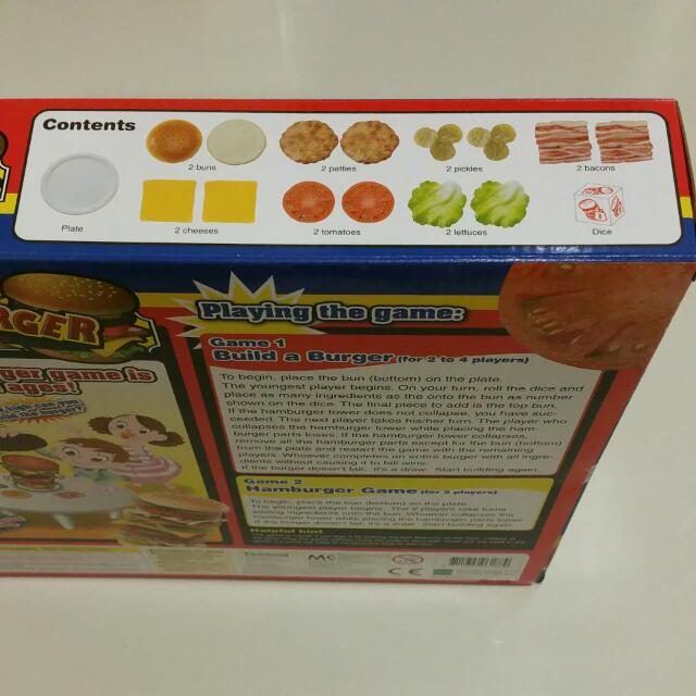 NEW The Stacking Burger Game For Adults/Kids/Children, Hobbies & Toys