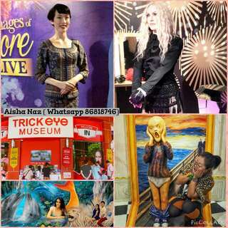 Trick Eye Museum + Madame Tussauds +Images of Singapore Live