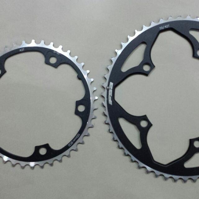 FSA Gossamer Pro 386 Crank Chainrings 55T 42T Computers Tech Parts Accessories Networking on Carousell