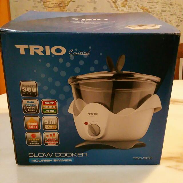 TRIO Cuisine Slow Cooker / Nourish Simmer, TV & Home Appliances