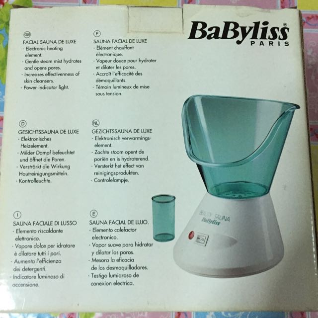 Babyliss Beauty Face Sauna, TV & Home Appliances, Irons & Steamers on