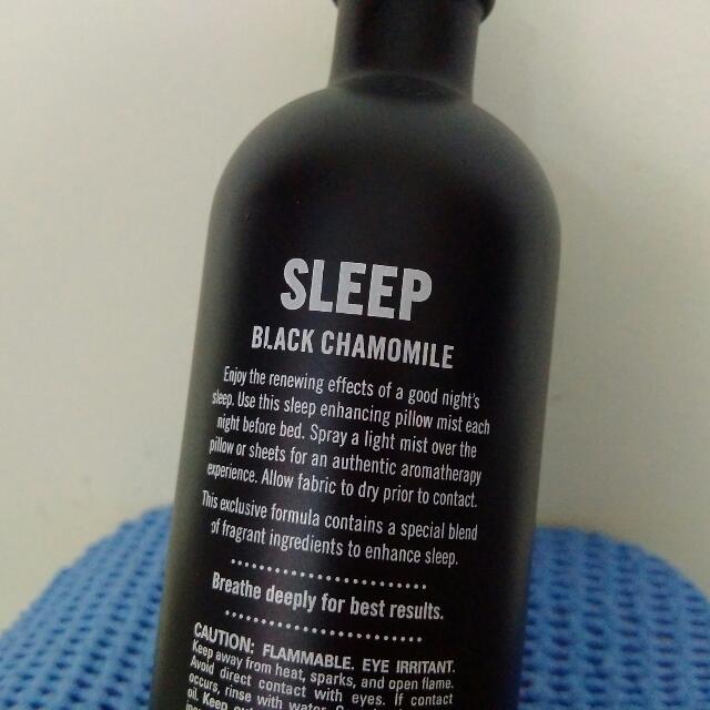 Rare Glass Bottle Bath Body Works Pillow Mist With Black