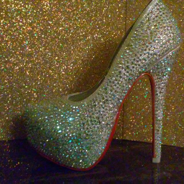 Swarovski crystal red bottoms on sale