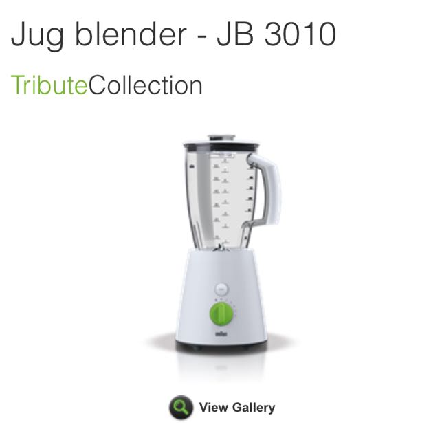 BN Braun Jug Blender JB3010 TV Home Appliances Kitchen Appliances Juicers Blenders Grinders on Carousell