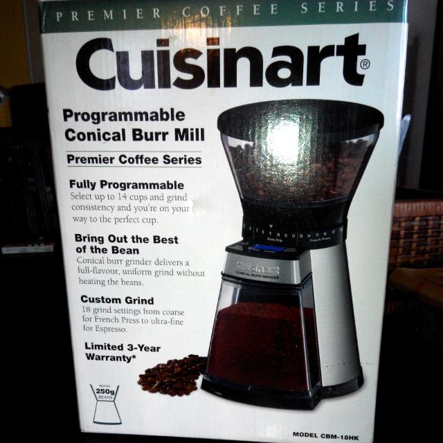 Cuisinart Programmable Conical Burr Mill Premier Coffee Series