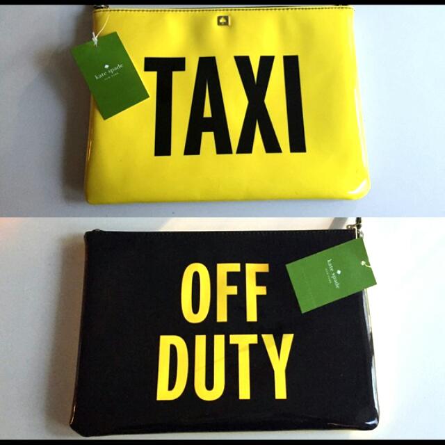 Kate spade taxi off duty clutch clearance