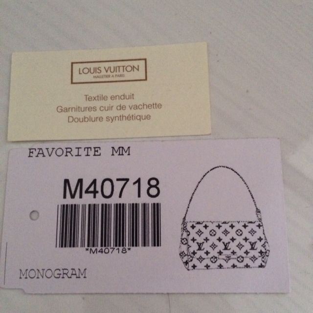 Authentic Louis Vuitton Favorite MM Monogram M40718 Clutch Bag Guaranteed  LD740