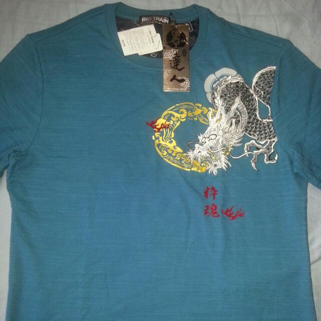 Osaka Big Train Jeans T Shirt Japanese Dragon Embroidery Men S Fashion On Carousell