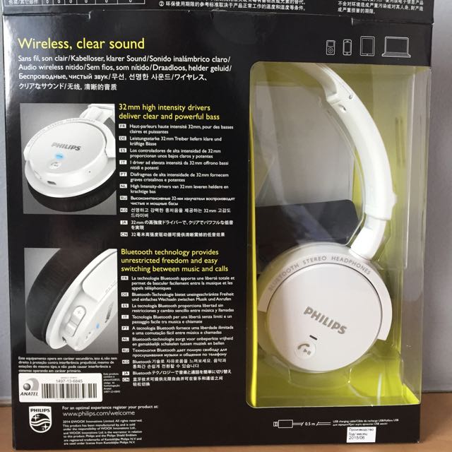 Philips Bluetooth Headphones SHB5500 Computers Tech Parts Accessories Networking on Carousell