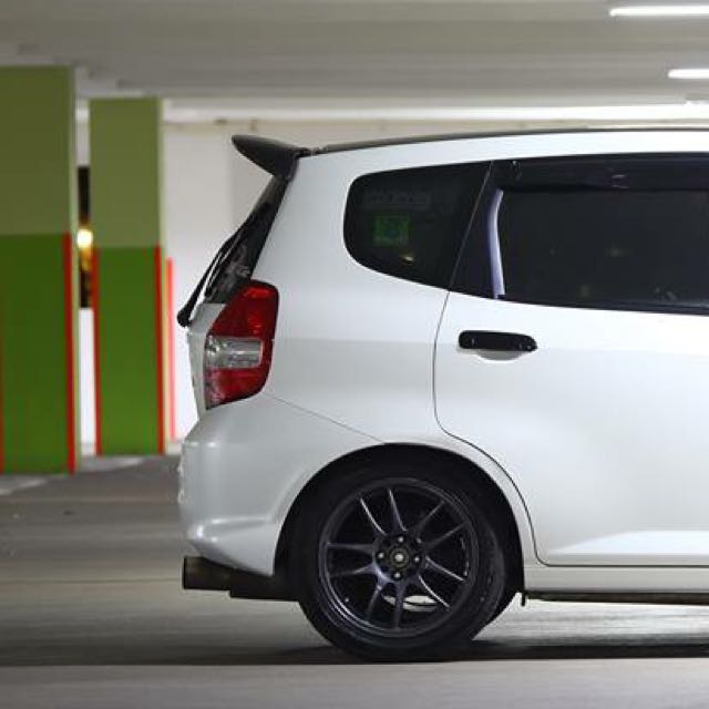 Car Accessories For Honda Jazz Fit 2006 Spoon Carbon Fiber Rear