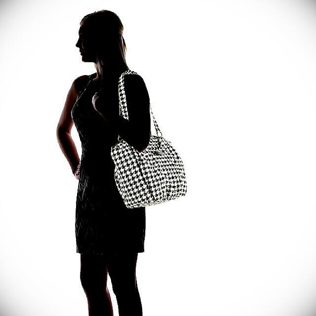 Vera Bradley Glenna Shoulder bag in Midnight Houndstooth Women s