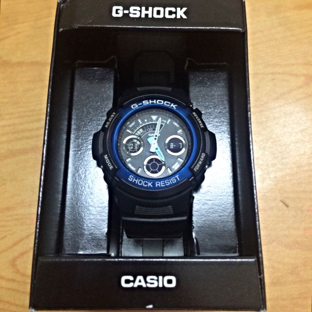 Casio GShock watch model AW591 Blue, Health & Nutrition, Health
