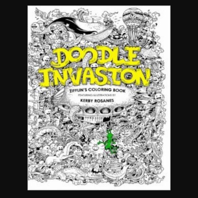 Doodle Invasion Coloring Book, Hobbies & Toys, Books & Magazines ...