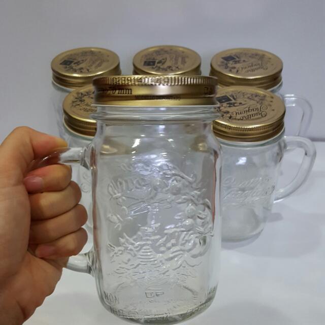 SG50 Promoset Of 6 Quattro Stagioni Mason Jar Mug, Furniture & Home