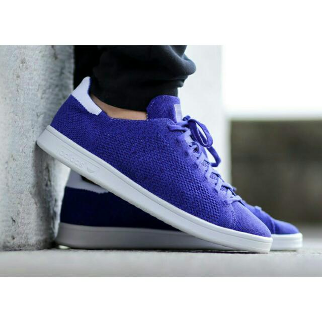 Adidas stan smith best sale primeknit mens purple