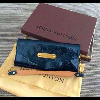 Louis Vuitton Monogram Vernis Sunset Boulevard In Bleu Nuit