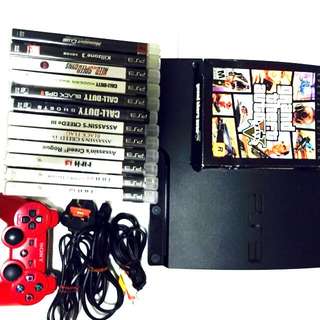 Ps3. Complete Set With 1controller  And Hdmi Cable,13 Games