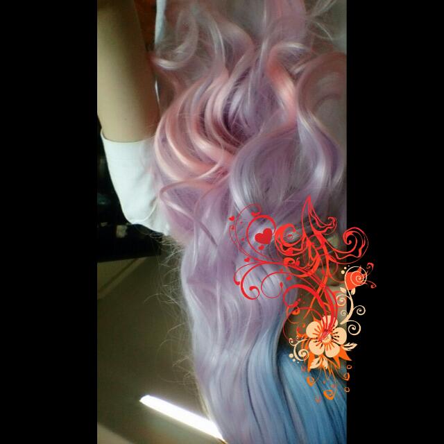 Po Harajuku Lolita Fairy Kei Gyaru Ombre Fairy Blue Cotton Candy