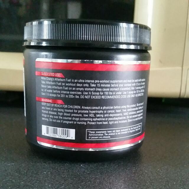 Afterburn Workout Fuel, Men's Fashion, Activewear on Carousell