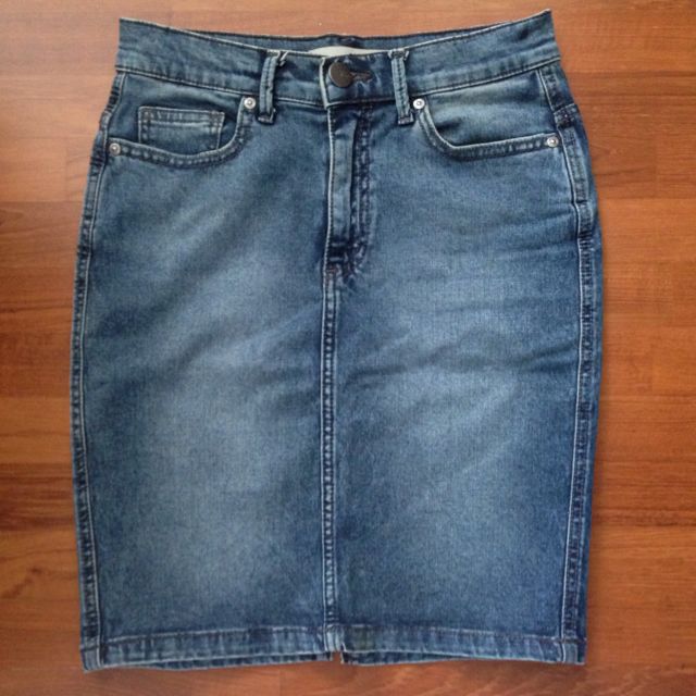 Topshop Denim Pencil Skirt Women s Fashion Bottoms Skirts on Carousell