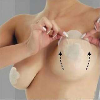 Chest stickers women's wedding dress with silicone invisible large