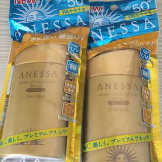 安耐曬ANESSA 黃金瓶60ML SPF50+ PA++++ 資生堂 防曬防水