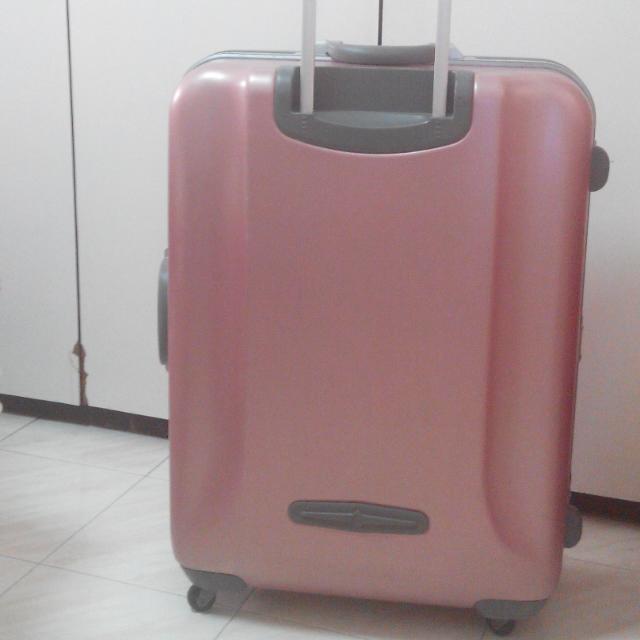 elle luggage pink