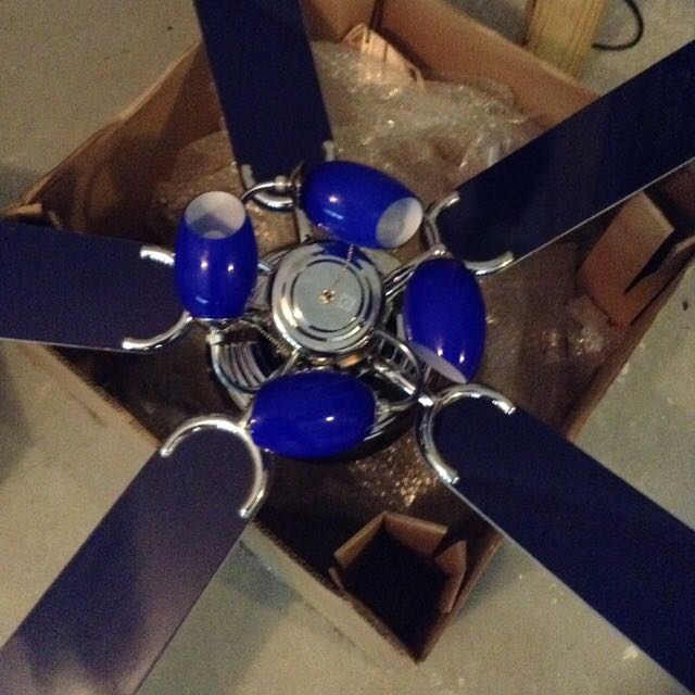 Cobalt Blue Ceiling Fan Furniture On Carousell