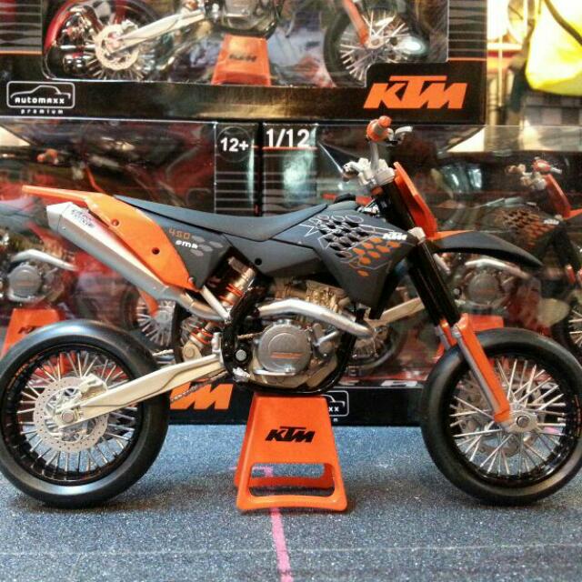 Ktm 450 Sm R 1 12 Die Cast Model New In Box 7inchs Length Toys