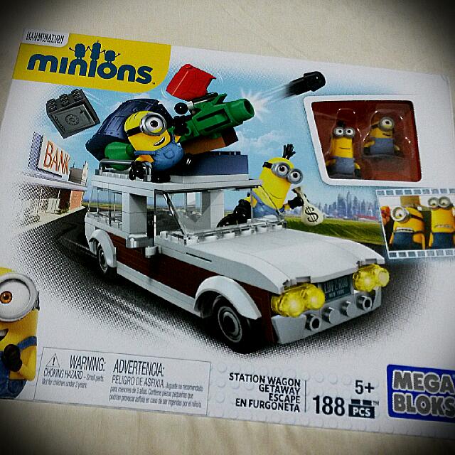 mega bloks minions station wagon getaway