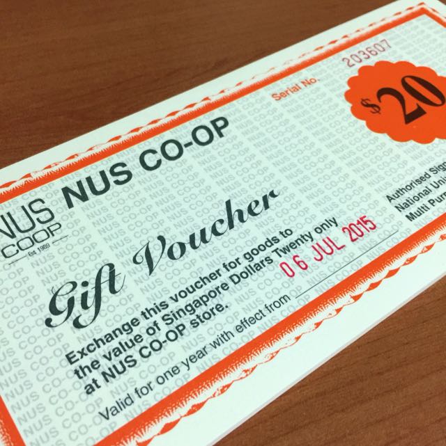 NUS Coop Vouchers ($100 Worth), Hobbies & Toys, Books & Magazines ...