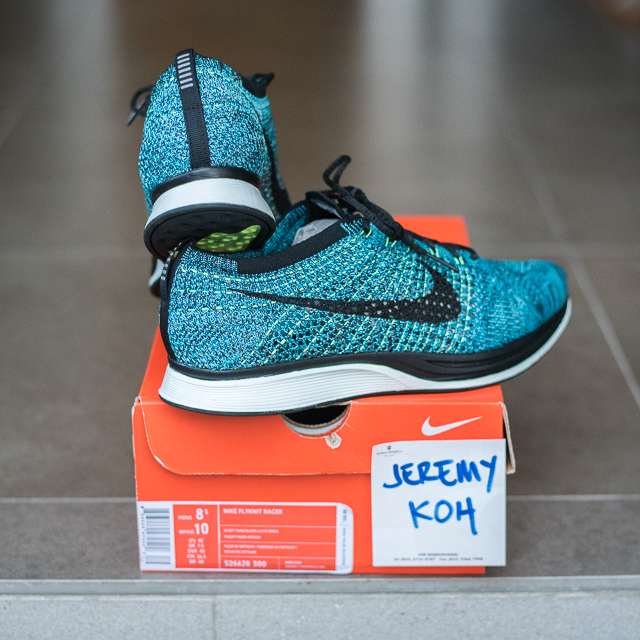 US8.5 Custom Midsole Nike Flyknit Racer Blue Lagoon BRAND NEW