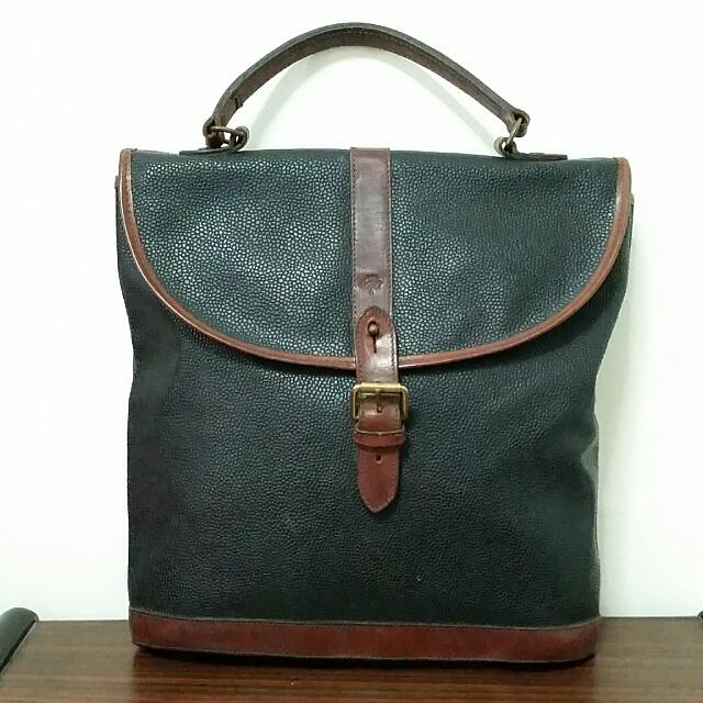 Vintage Mulberry Branston Scotchgrain Backpack