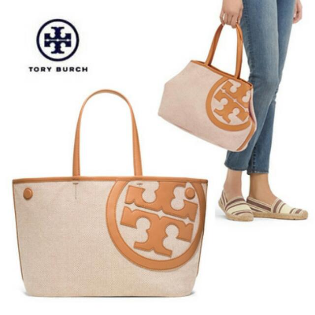 Tory burch lonnie canvas hotsell tote