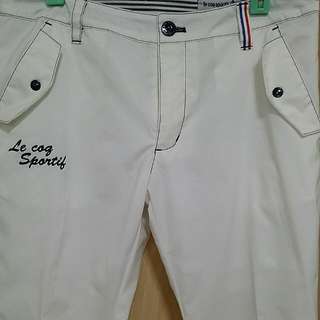 Brand New Le Coq Sportif White Pants (Japan Golf Collection)